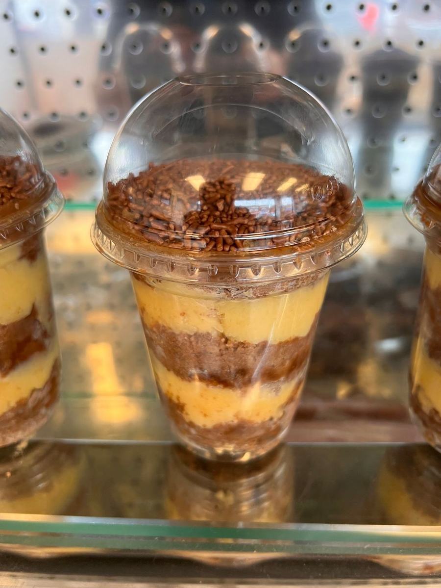 Brazilian dessert cups at MJ Butequim